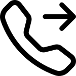 Telephone Forward SVG Icon